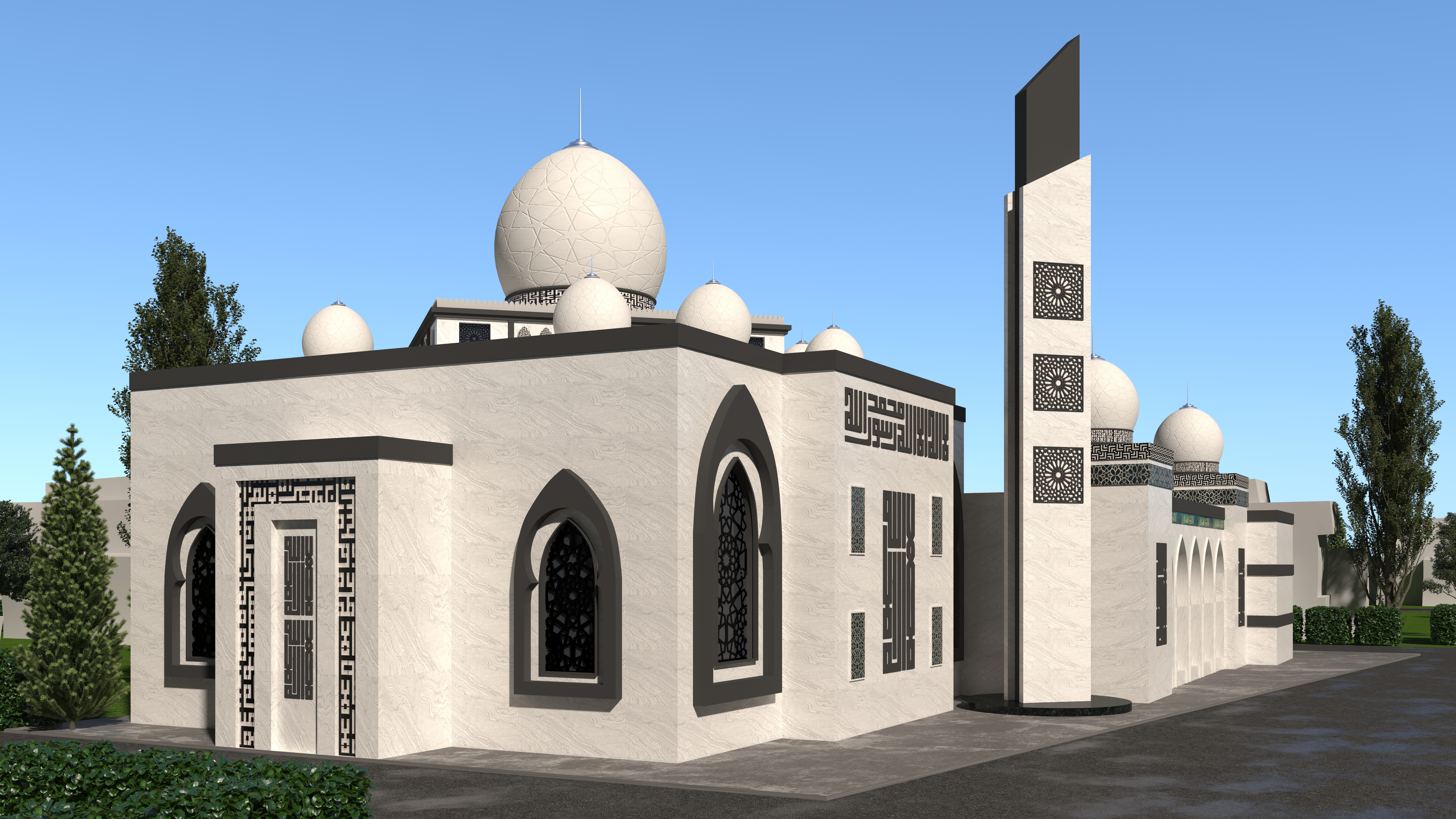 Contemporary mosque design second option-6