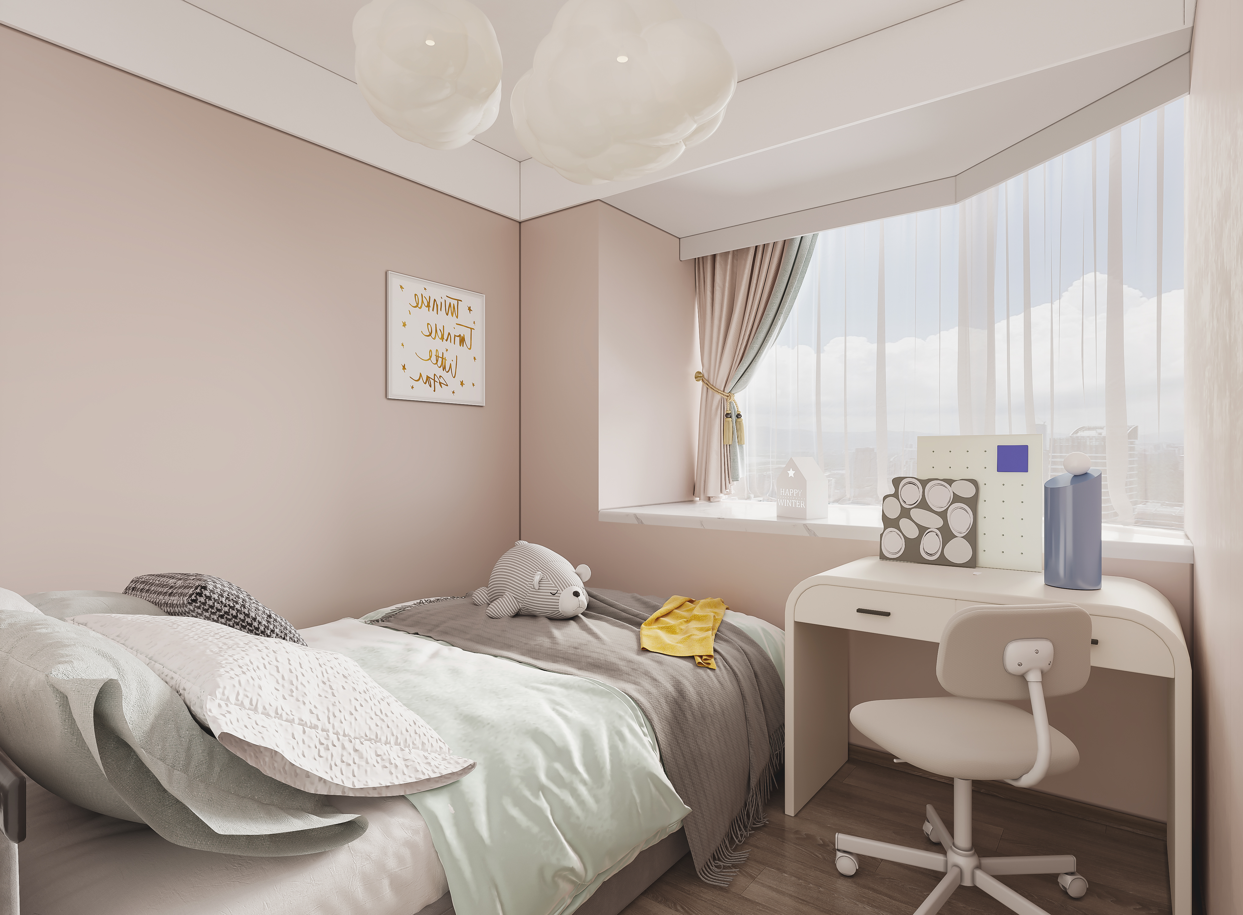 深圳口山全案设计：106㎡ 越是简简单单,越是轻松自然-8