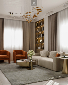 新古典接待双人套餐（注：这里的Duple推测可能是指双人套餐，但由于表述不太常规，可能需要结合具体语境进一步确定） 丨埃及丨A2Z Architects