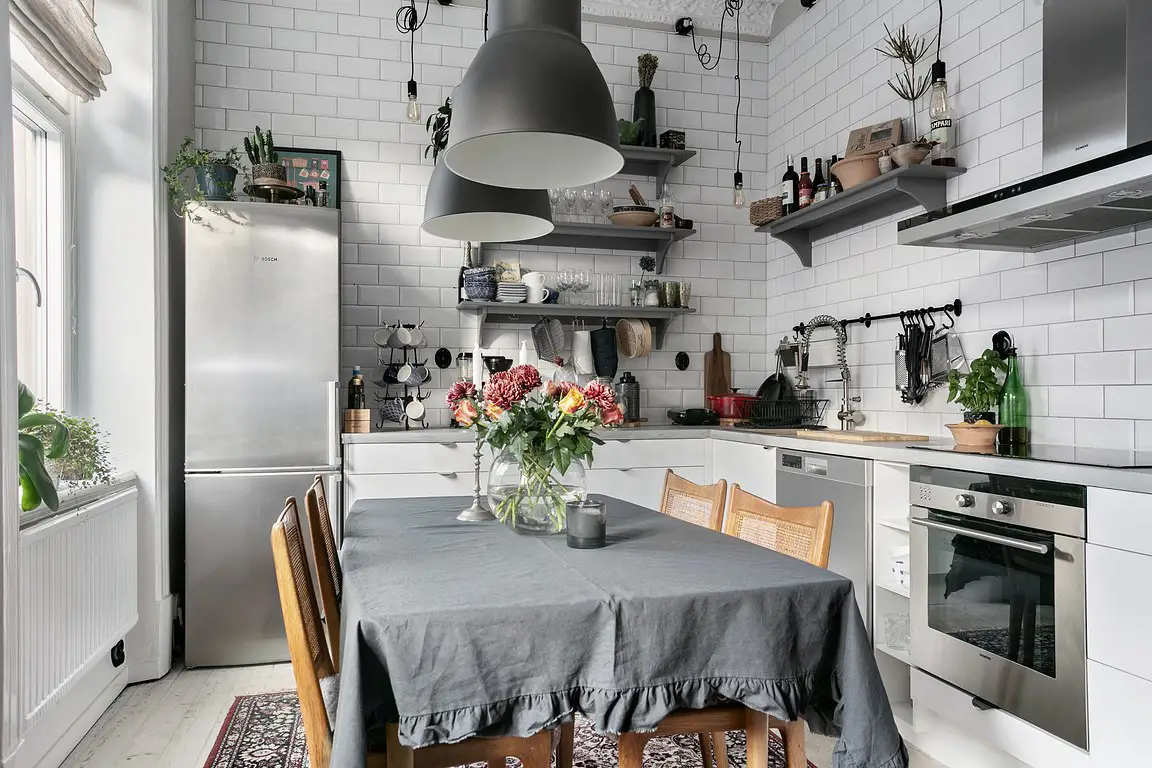 瑞典 63 平米幸福公寓 | 客厅厨房为主，卧室面积小-5