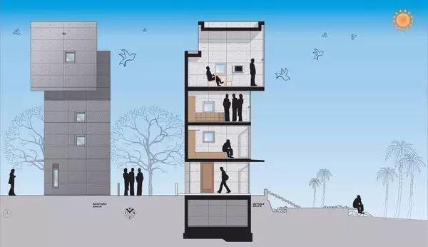 安藤忠雄设计的一对4 ×4 House，用来感悟人生-59