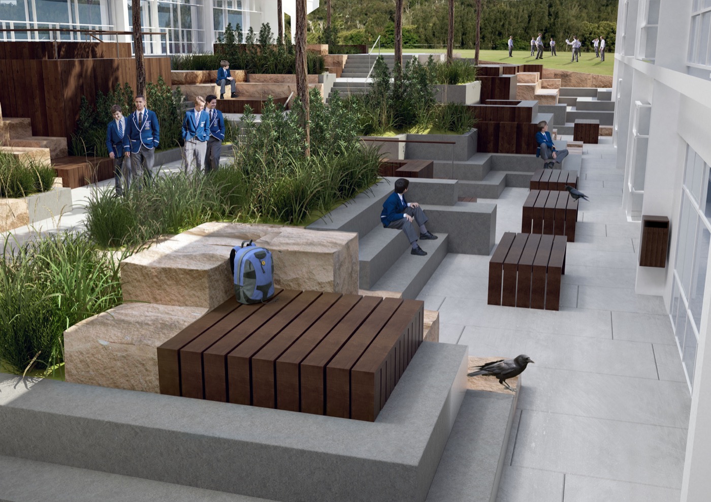 创新校园景观 | 澳大利亚圣伊格内修斯河景学院-32