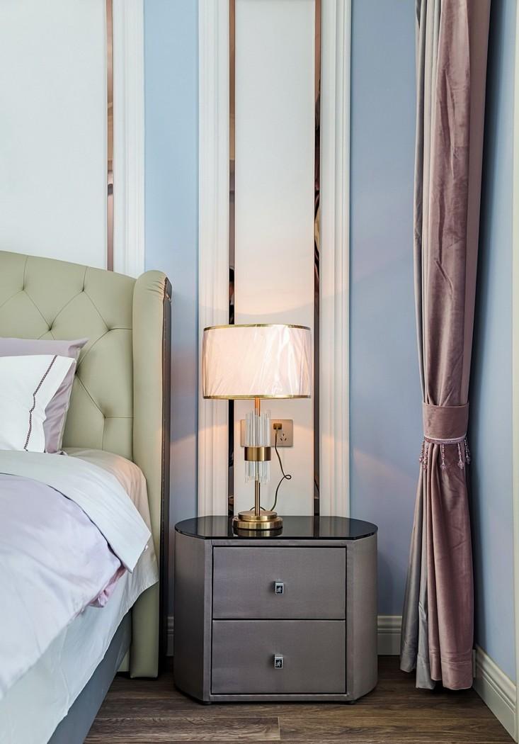 云端点墨设计丨公寓丨鎏砂 - 美式混搭风格餐厅与卧室设计-26