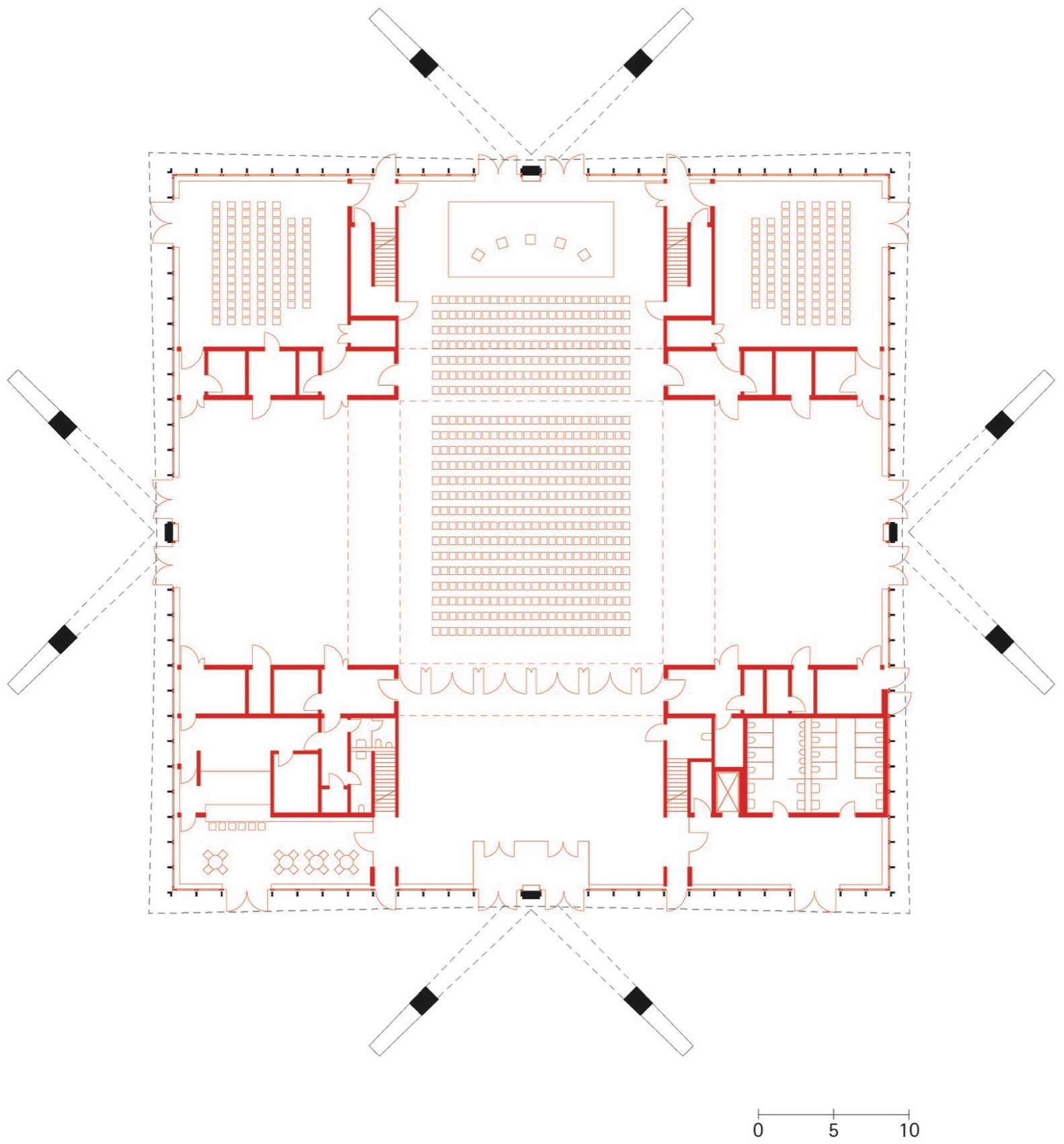 马格德堡双曲面壳体屋顶建筑丨德国马格德堡丨gmp-35
