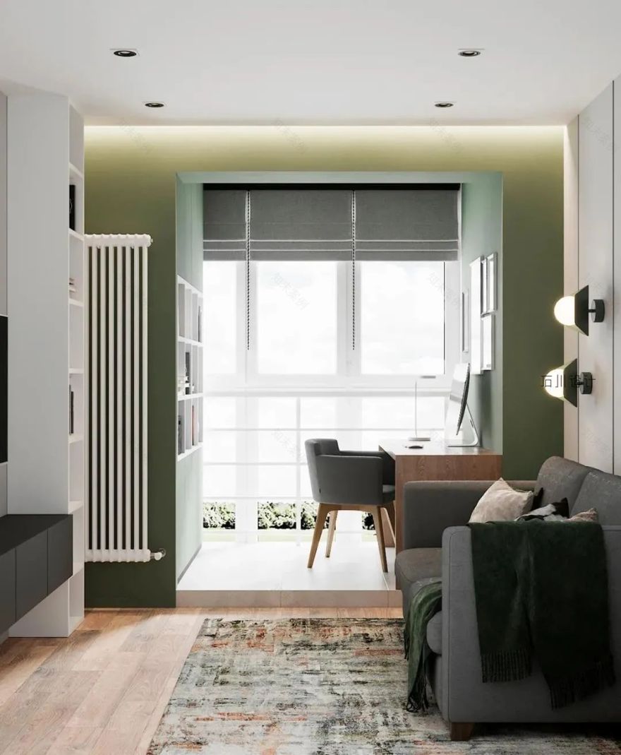 复古墨绿+原木轻奢-17