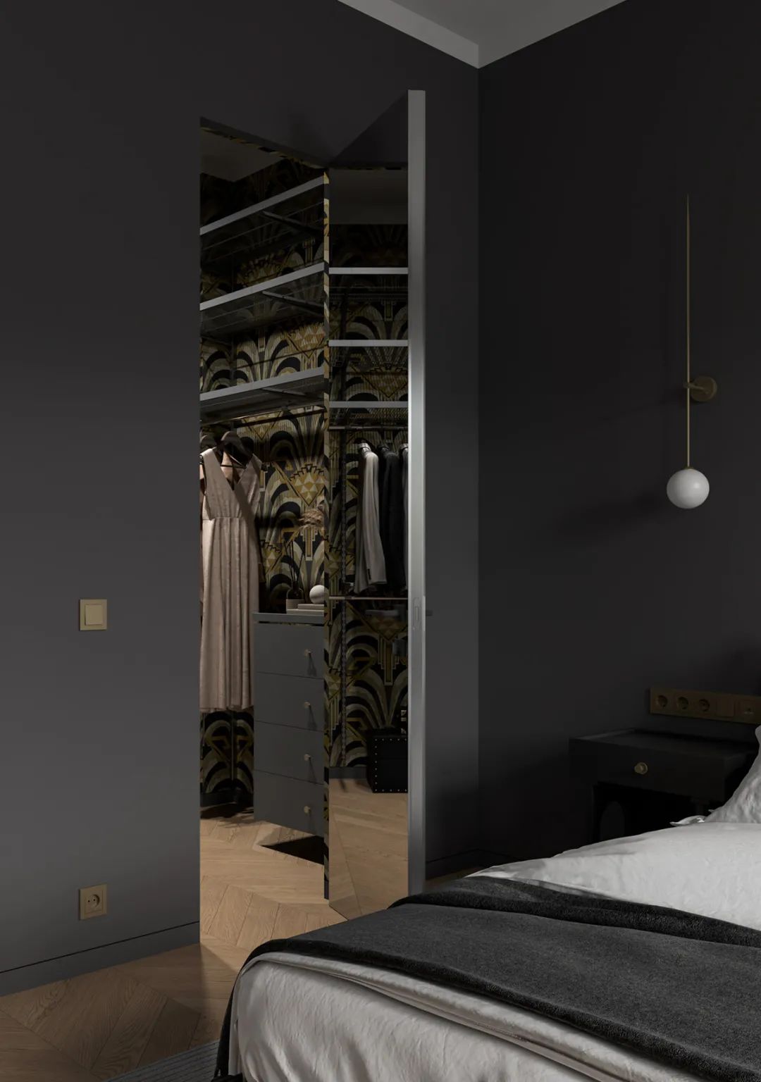 莫斯科 106㎡现代简约家居，融入苏联构成主义风格-65