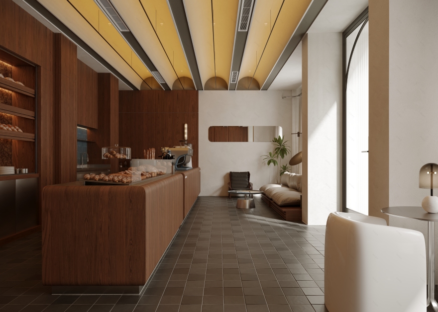 绿网咖啡馆(注:GRN可能是Green Network的缩写,这里暂按此理解翻译,若GRN有其他特定含义,需根据实际情况调整) 丨丹麦哥本哈根丨Moahmed Talaat-0