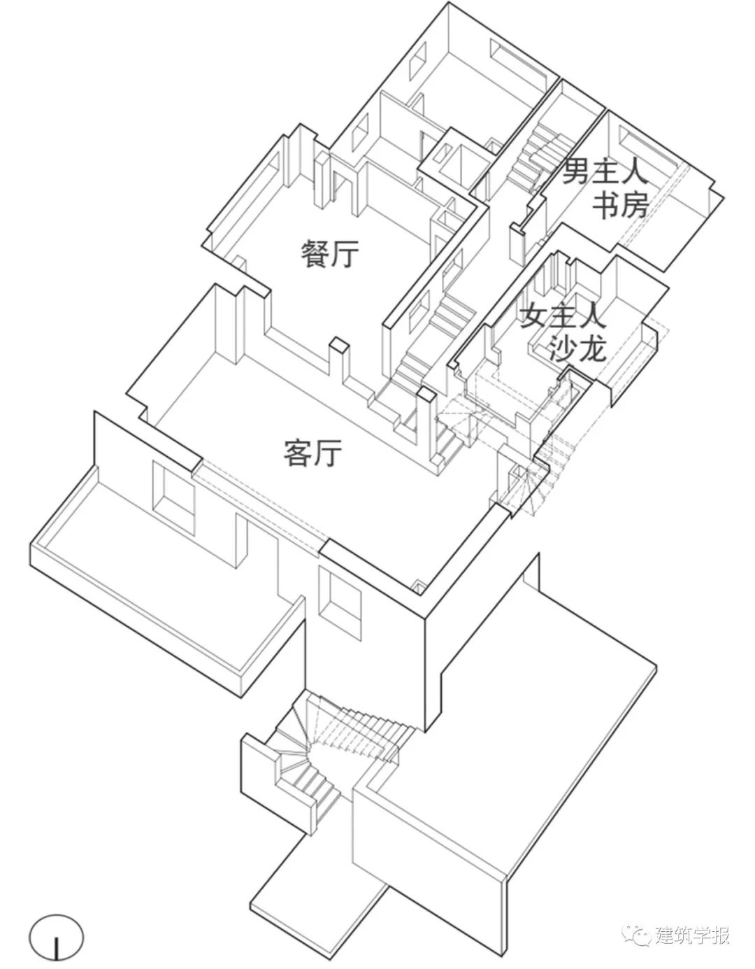 路斯住宅设计中的空间复杂性与三维空间问题-74