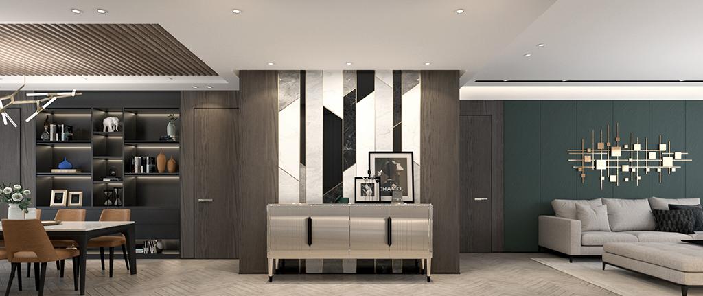 昆仑域 126 平米三室极简装修艺术美学鉴赏-0