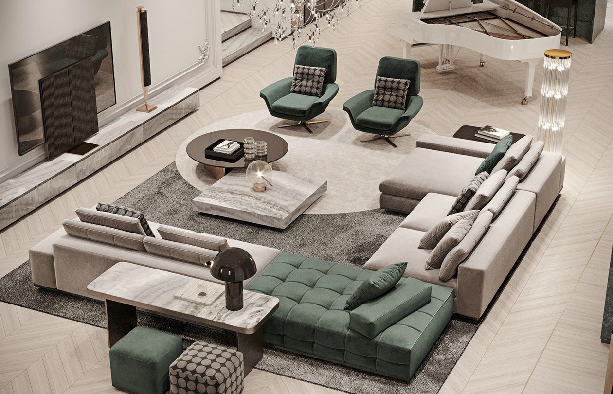 高级灰+绿色 温柔迷迭之境，简约格调-3