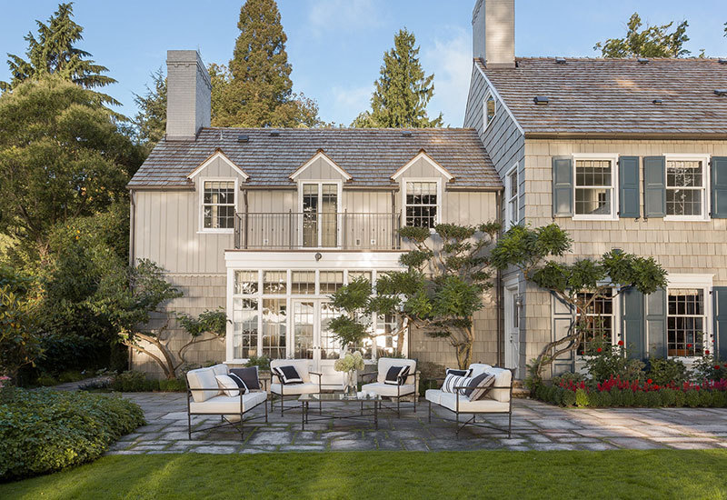 西雅图湖畔豪华庄园,现代经典风格-1