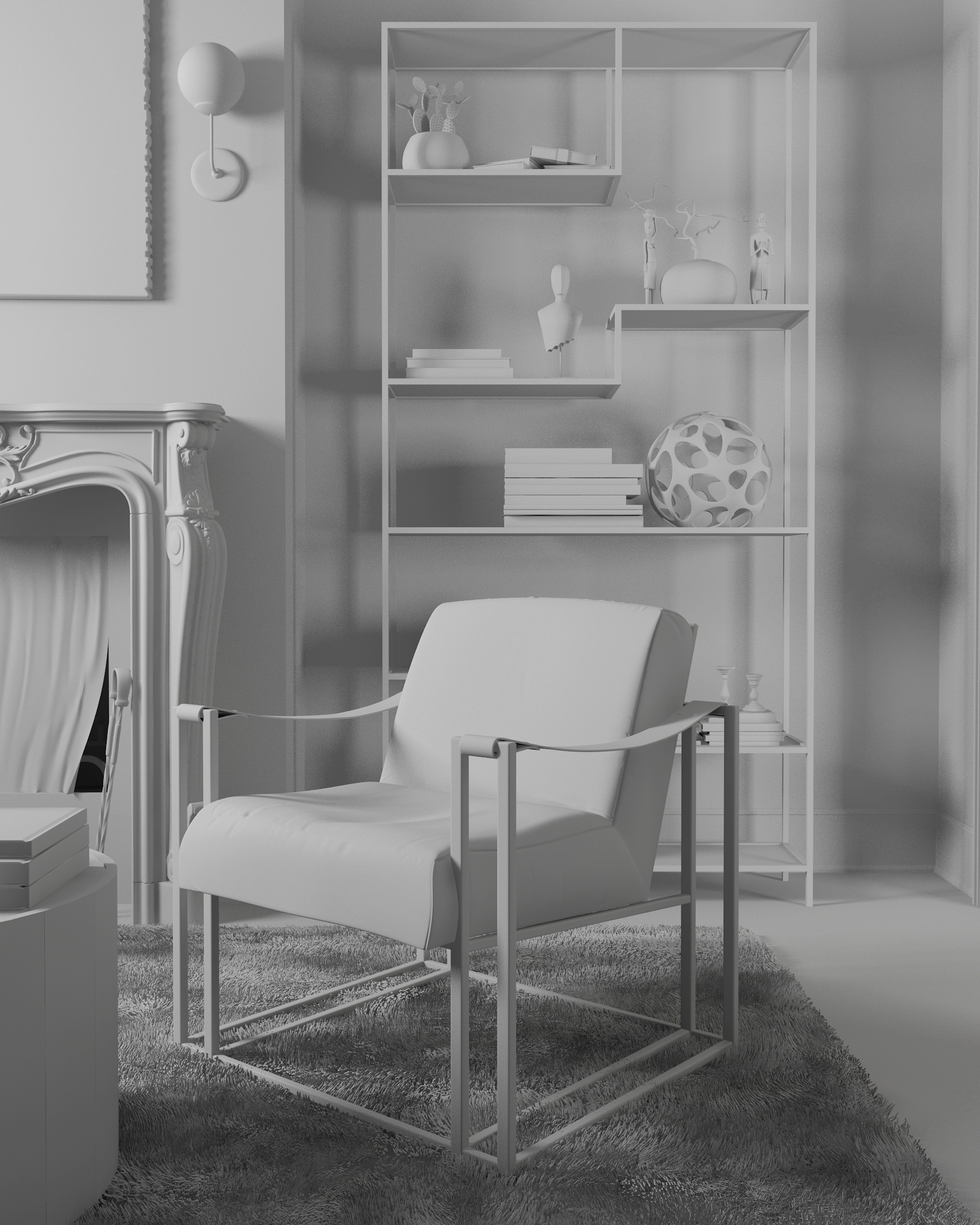 折衷主义风格家居设计，3Dmax 与 PS 打造独特空间-5