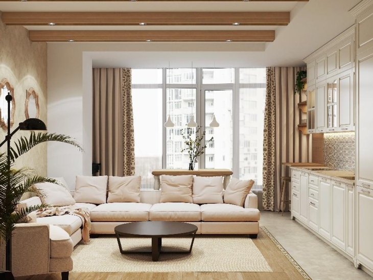 Cozy country城市公寓室内设计丨乌克兰基辅-21