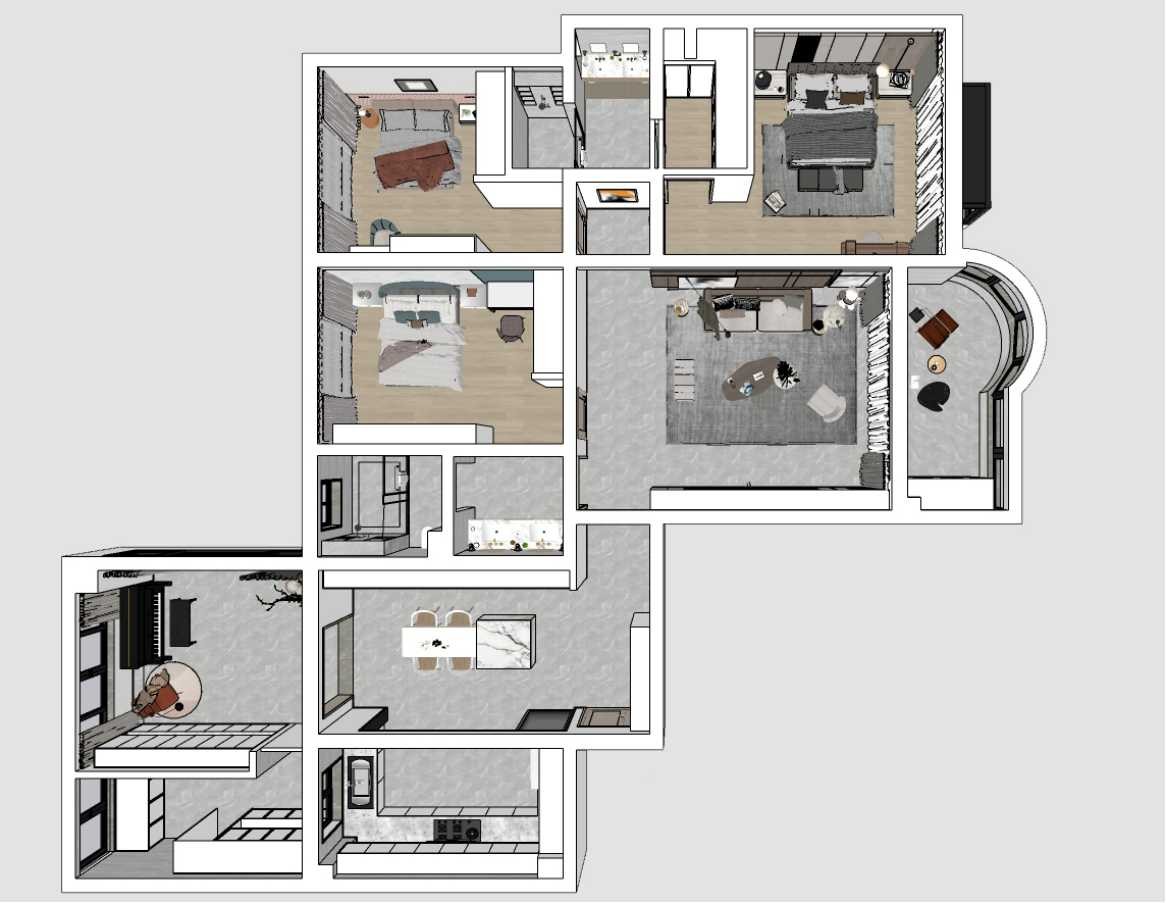 信旺华府骏苑 | 160平"大室"所趋的简约风！-0