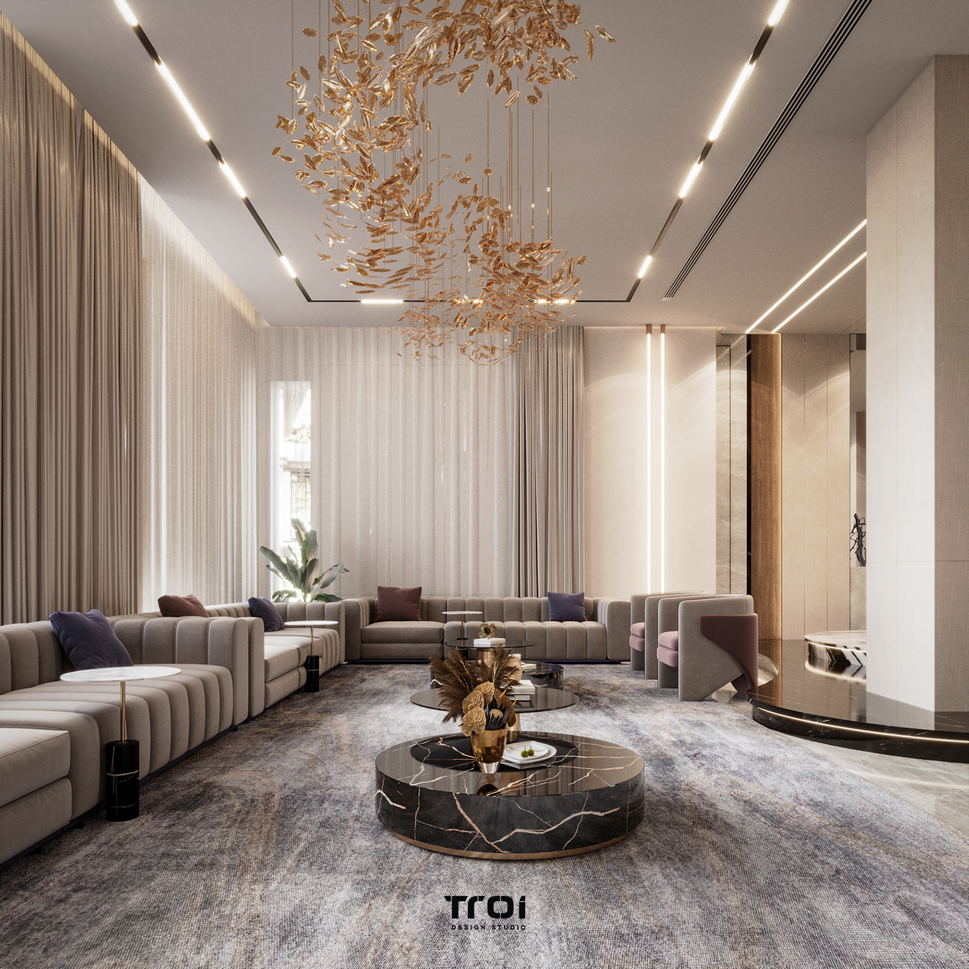 KSA 女性 Majlis 设计丨沙特阿拉伯丨Troi Design Studio-13