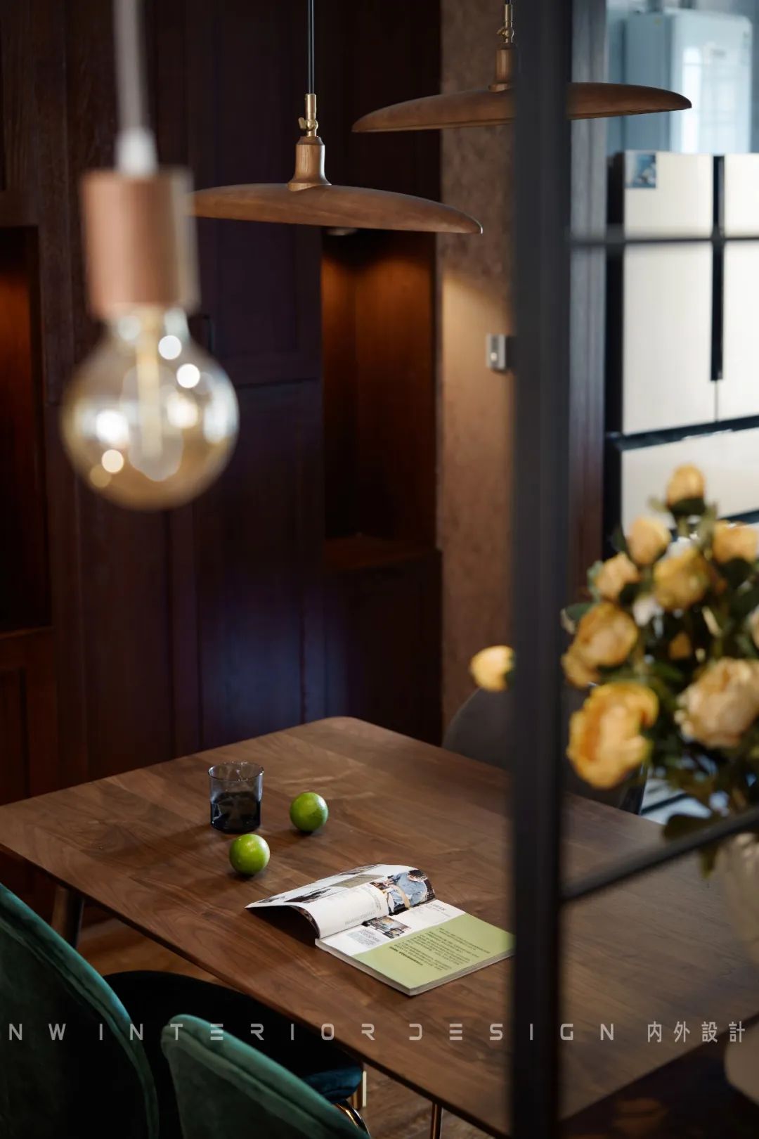 岳阳天伦国际钟宅 | 实景作品《咖啡与香草》——深色调的温馨空间-14