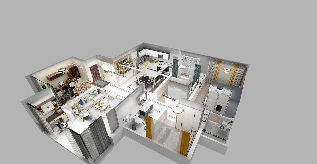 
设计师魏彦熙蓝珀江宸现代轻奢 -0