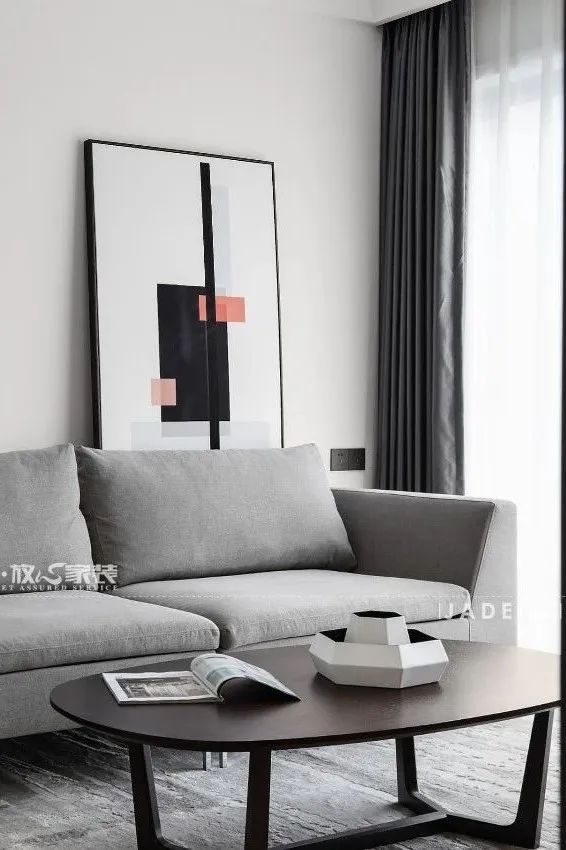 85㎡现代黑白灰,单身小哥哥的简洁时尚之家-43