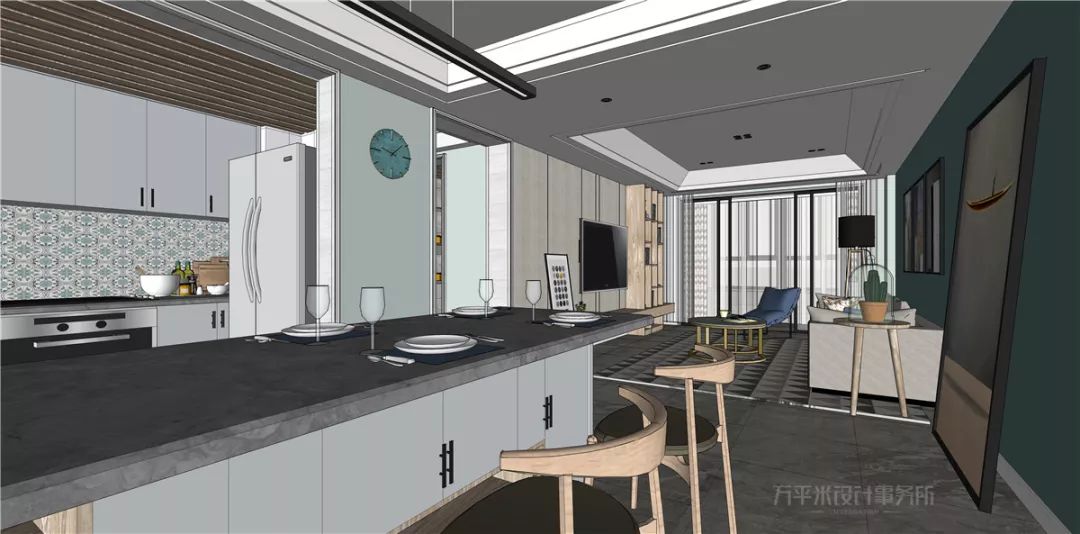 97 平现代女性公寓，紧凑空间变开阔-33