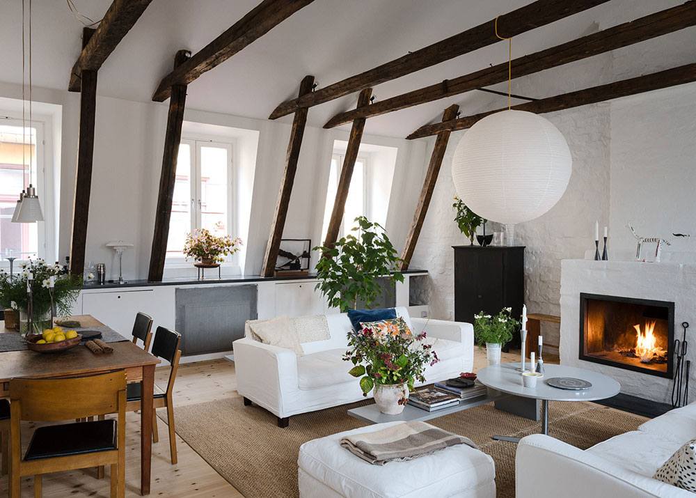 斯德哥尔摩乡村风格顶层公寓-4