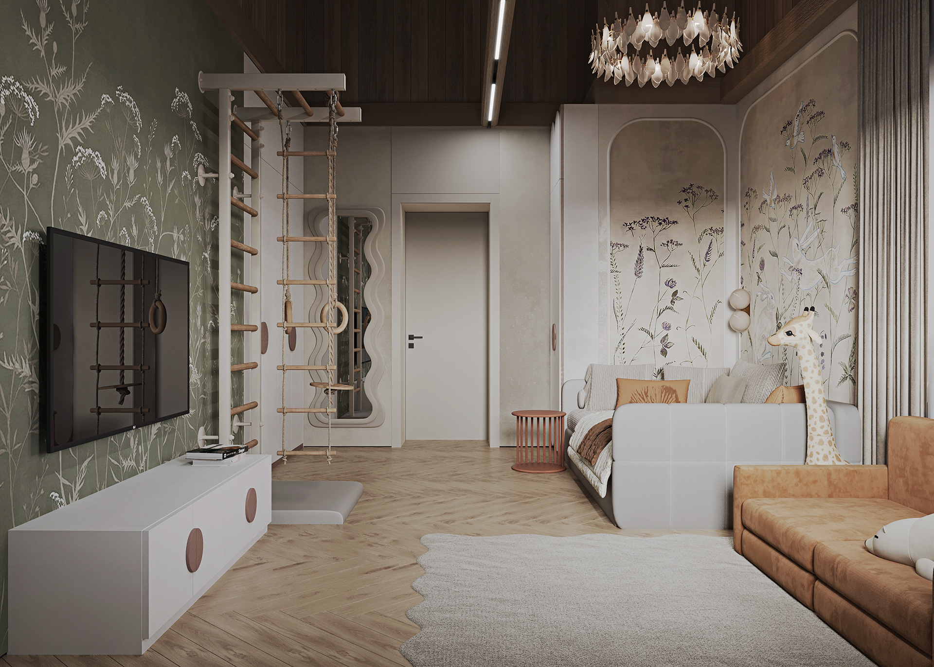 Girls Bedroom · Cottage（女孩卧室 · 小屋）丨俄罗斯新西伯利亚丨Alisa Ostapnko-7