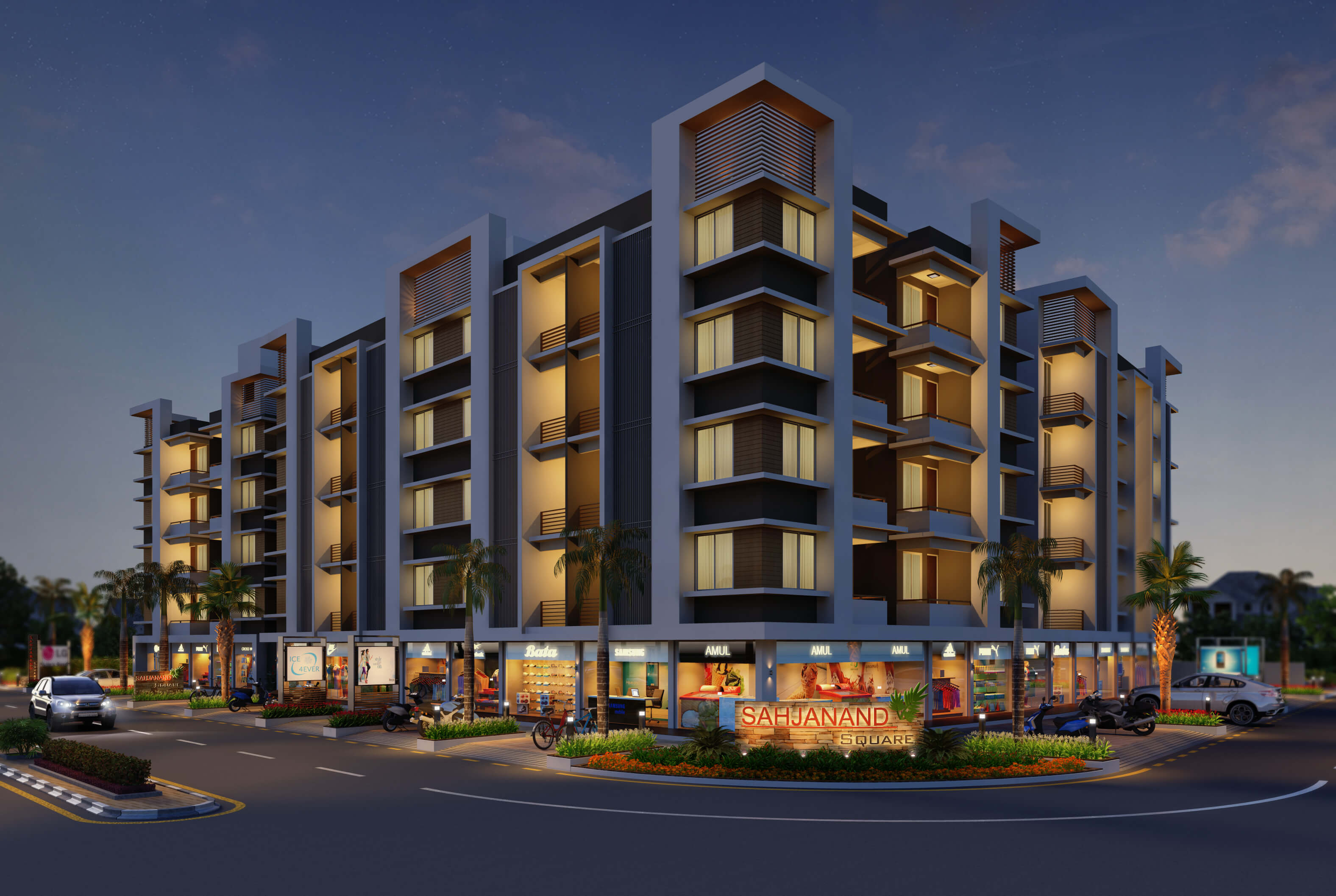 3D 建筑设计师打造的多功能商业空间-21