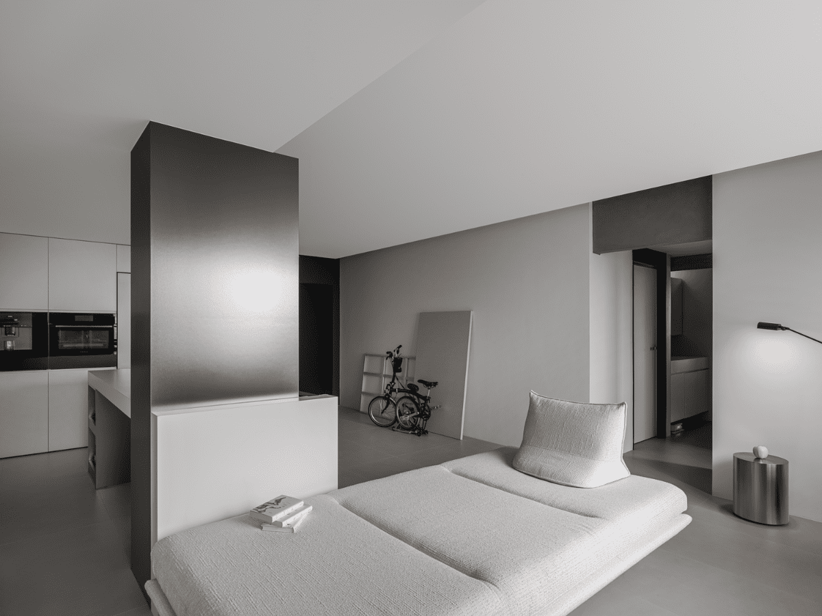 80㎡极简打破常规，重组客卫变出衣帽间，LDK一体布局开阔胜大平层-19