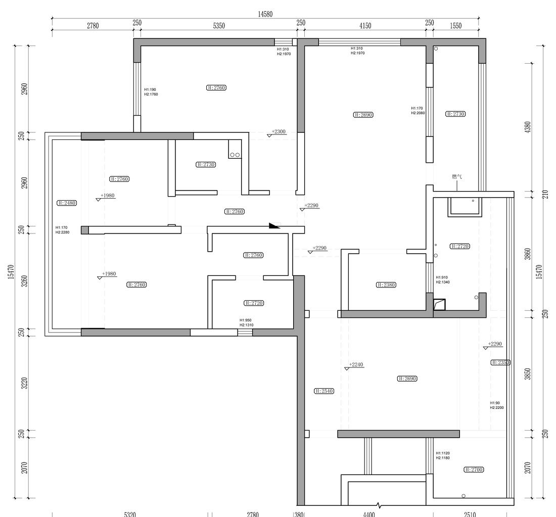 166m²平层翻倍空间设计-0