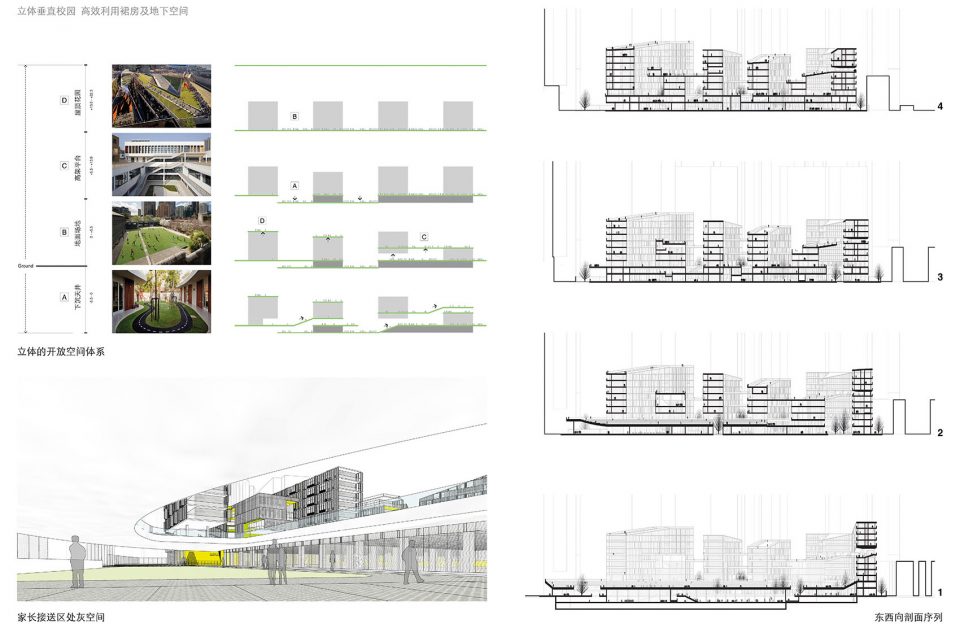 福田中学空中校园 | 高密度城市的绿色呼吸与高效共享-37