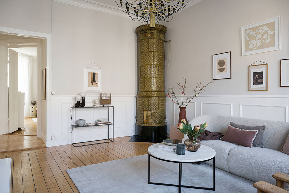 斯德哥尔摩优雅宽敞公寓设计-5