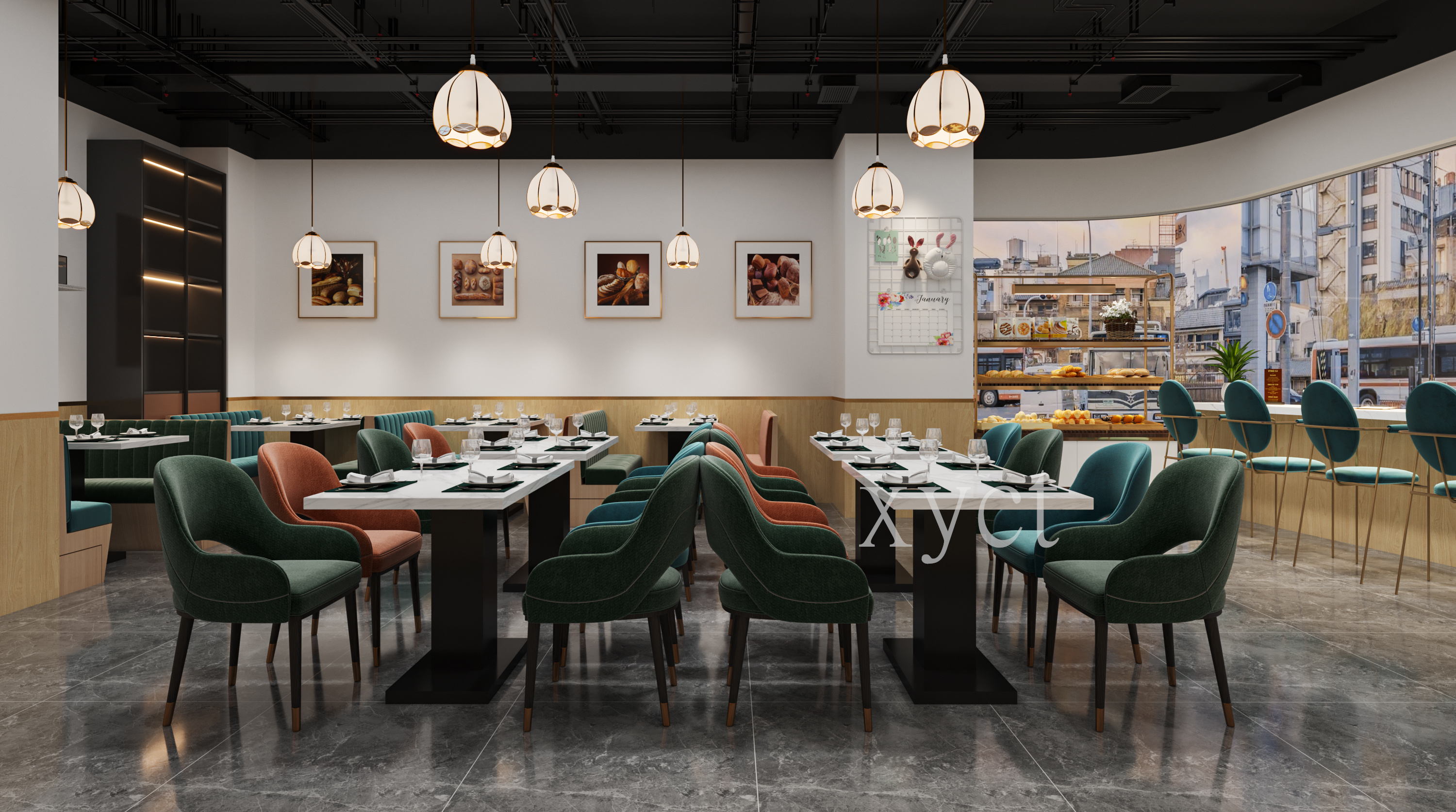 星夜设计西餐厅设计-11