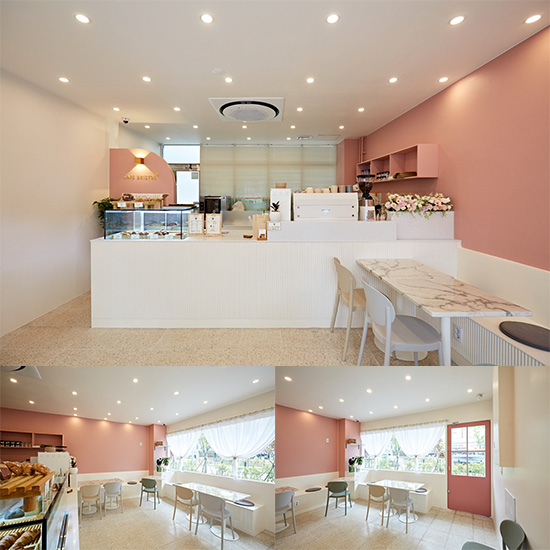 粉色点睛，十平米咖啡小店萌趣空间-1