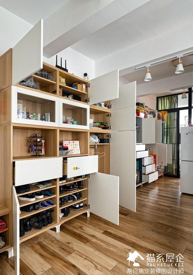 55㎡“猫系屋企”变身二宝家庭乐园，巧改户型实现空间利用最大化-7