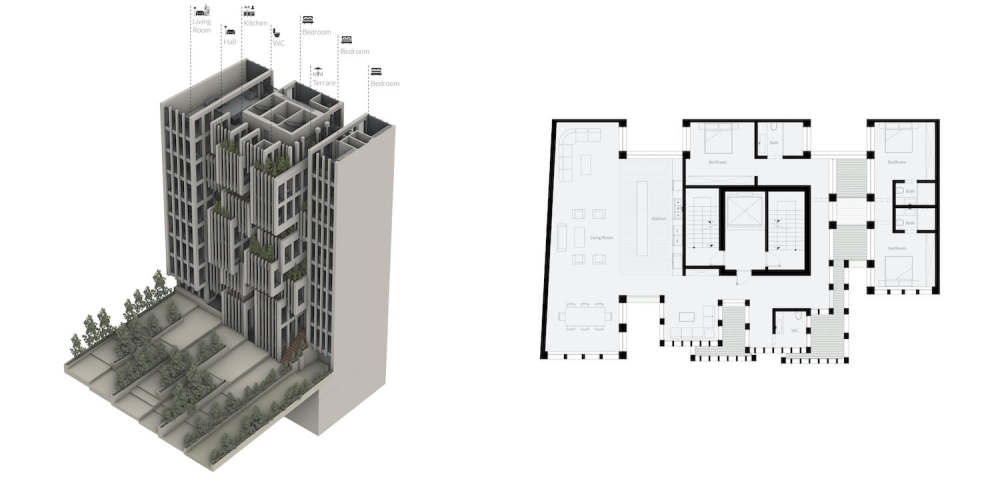 伊朗设拉子 Yabakoo 公寓楼丨FMZD Farshad Mehdizadeh Design-13
