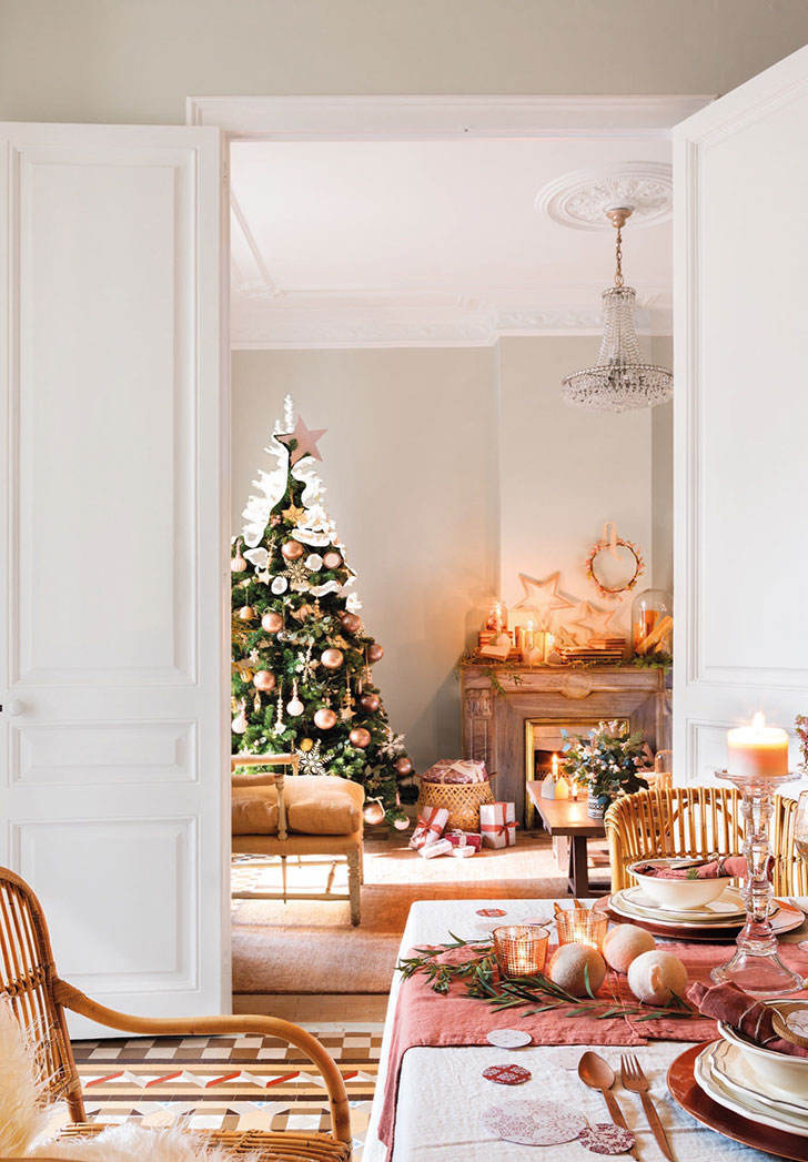 梦幻粉嫩的圣诞家居设计-6