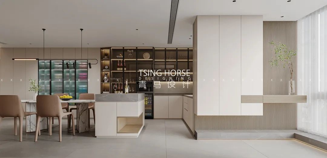 曲江大城雍宸上叠现代简约别墅设计丨青马别墅设计-19