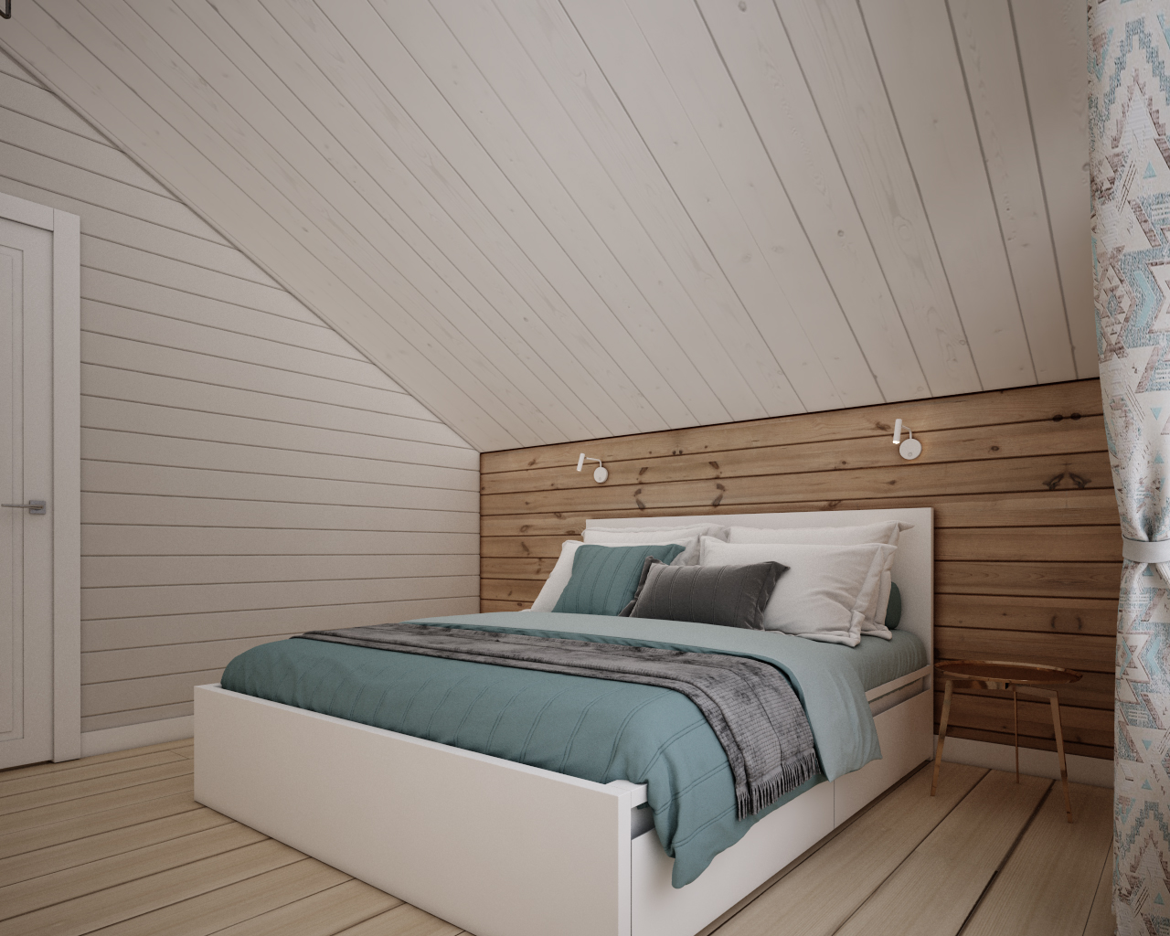 Яркий дом на Плещеевом озере в д. Купанское, 200 кв.м.-21