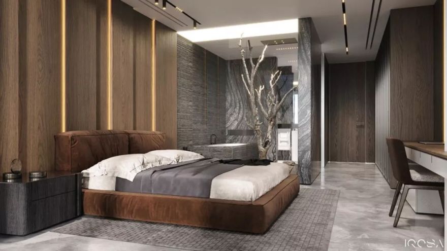 乌克兰 IQOSA 工作室打造野性公寓,粗犷与精致的完美融合-107