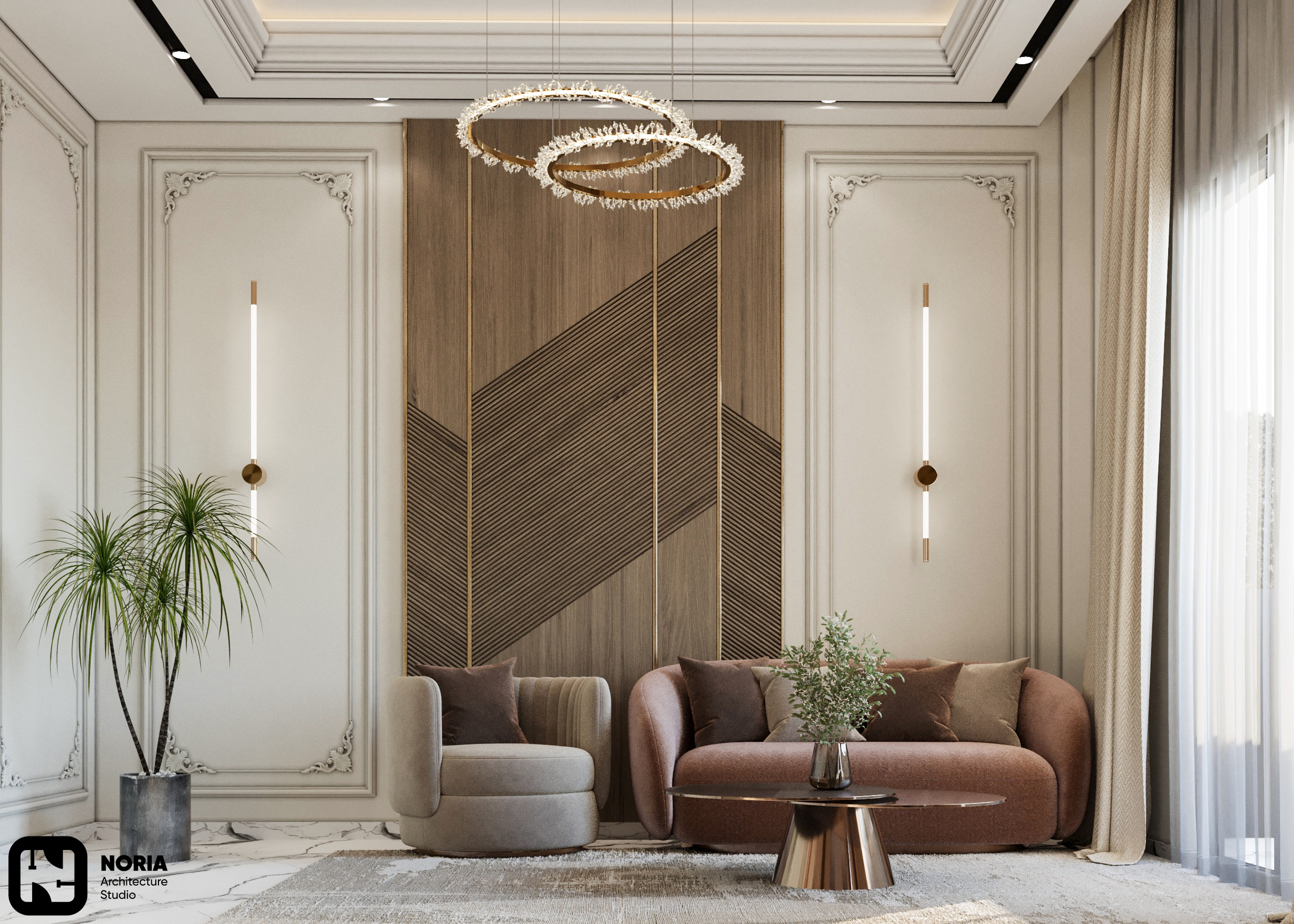 客厅兼餐厅丨埃及丨Noria Studio-7