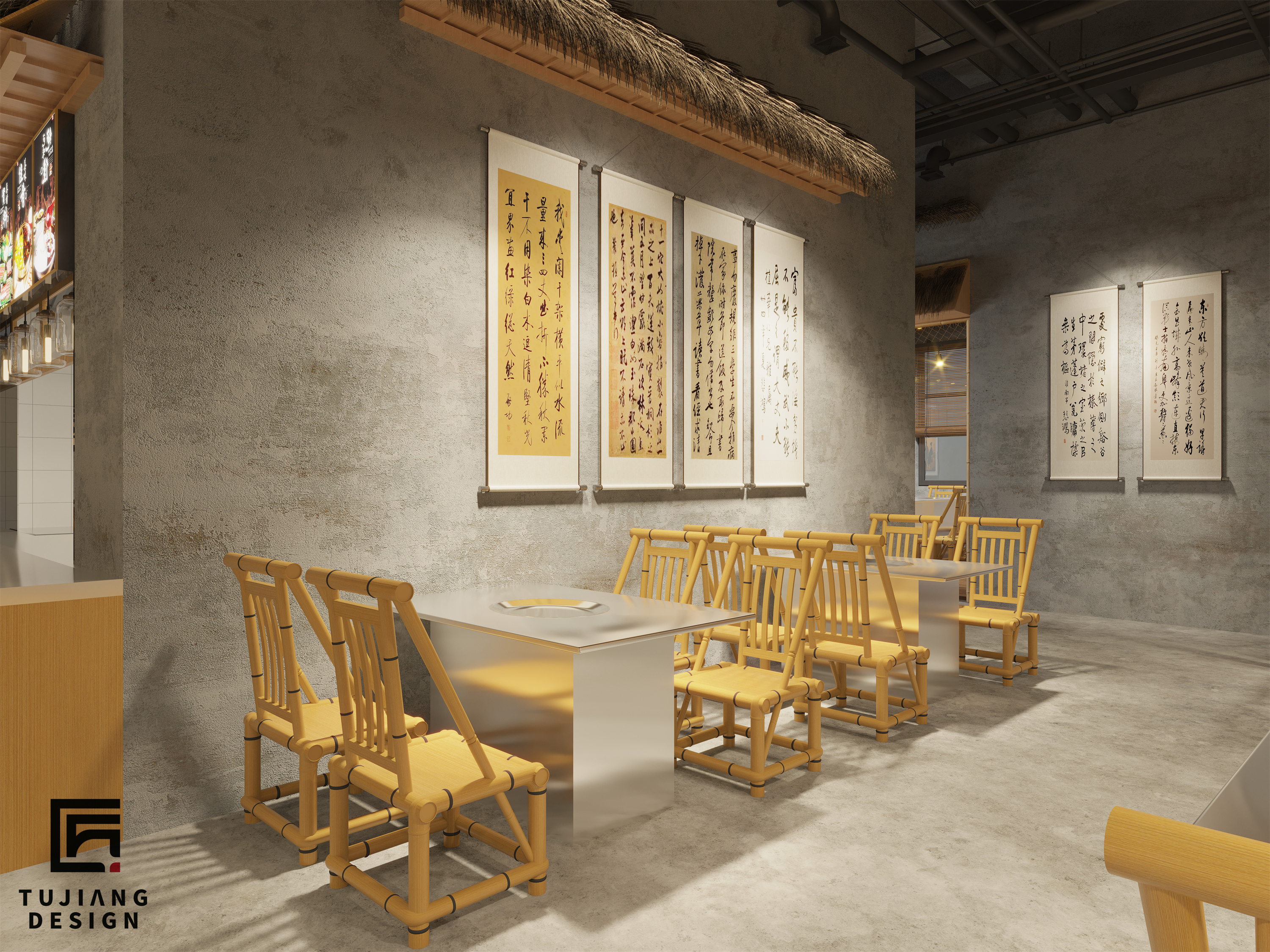 火锅店设计 | 久在樊笼里，复得返自然-1