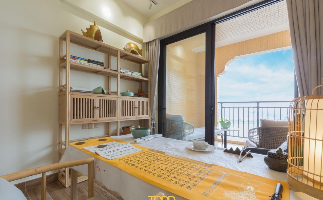 杜特设计“情墨松韵” | 原木新中式，简约舒适，融入自然景观-12