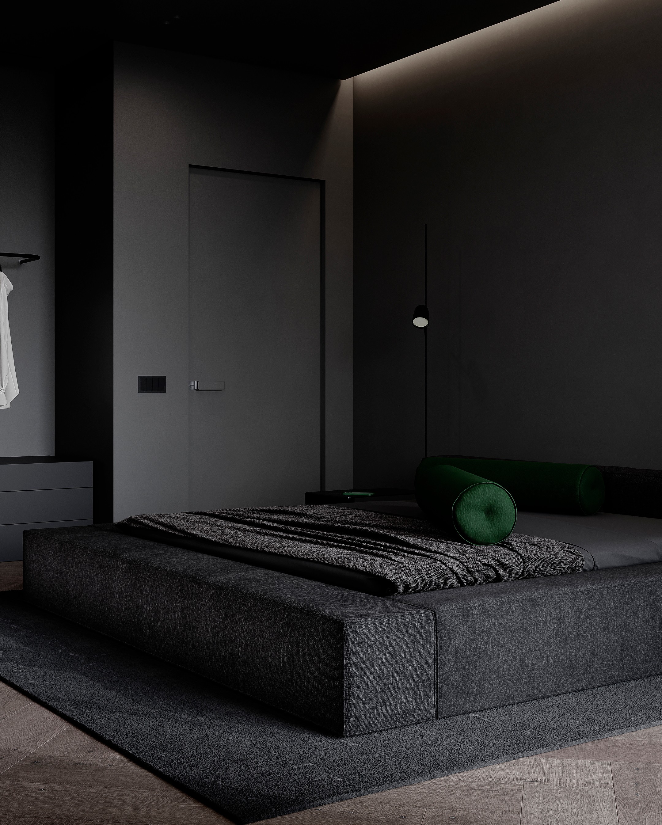 极简黑质感空间  打造精致沉稳住宅！-20