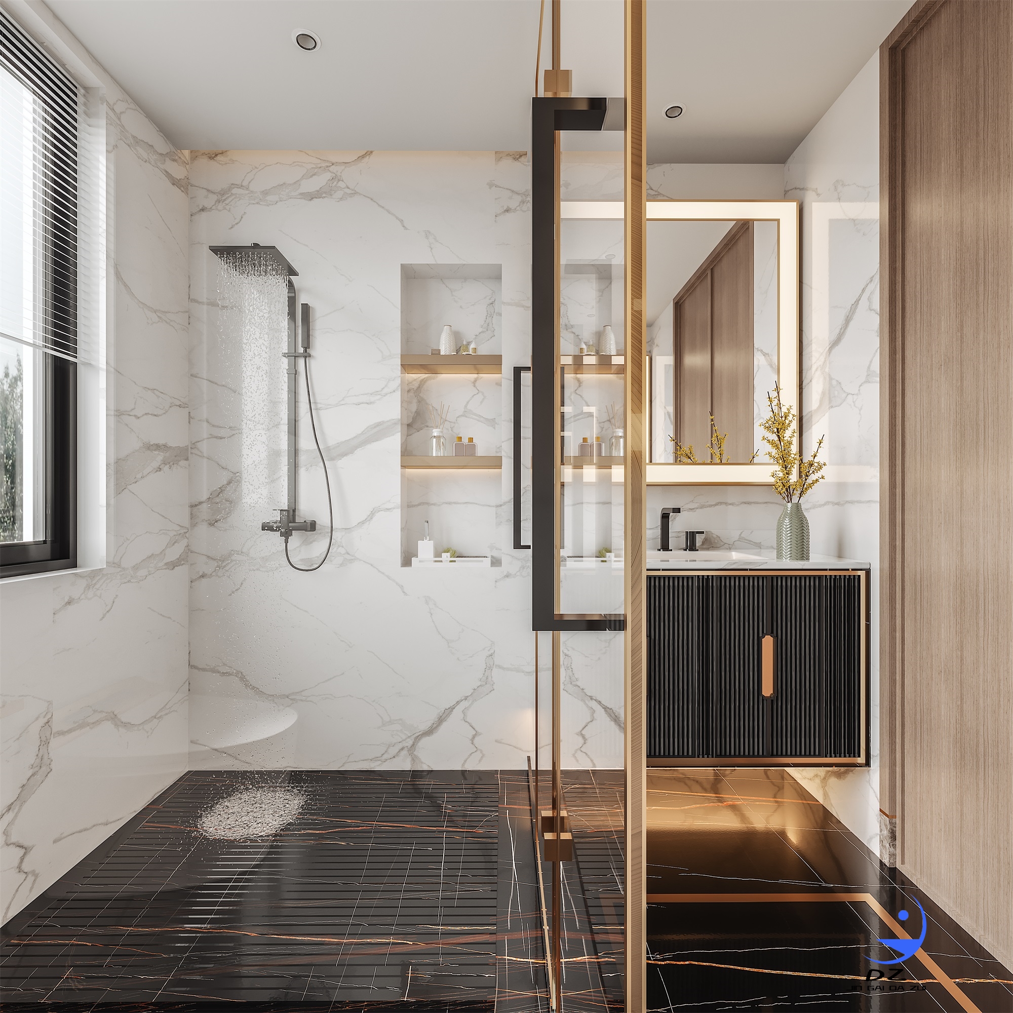 挑空室内客餐厅过道卧室案例分享-23