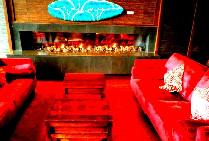 湖南湖北酒店别墅客栈装修 伏羲雾化壁炉篝火-6