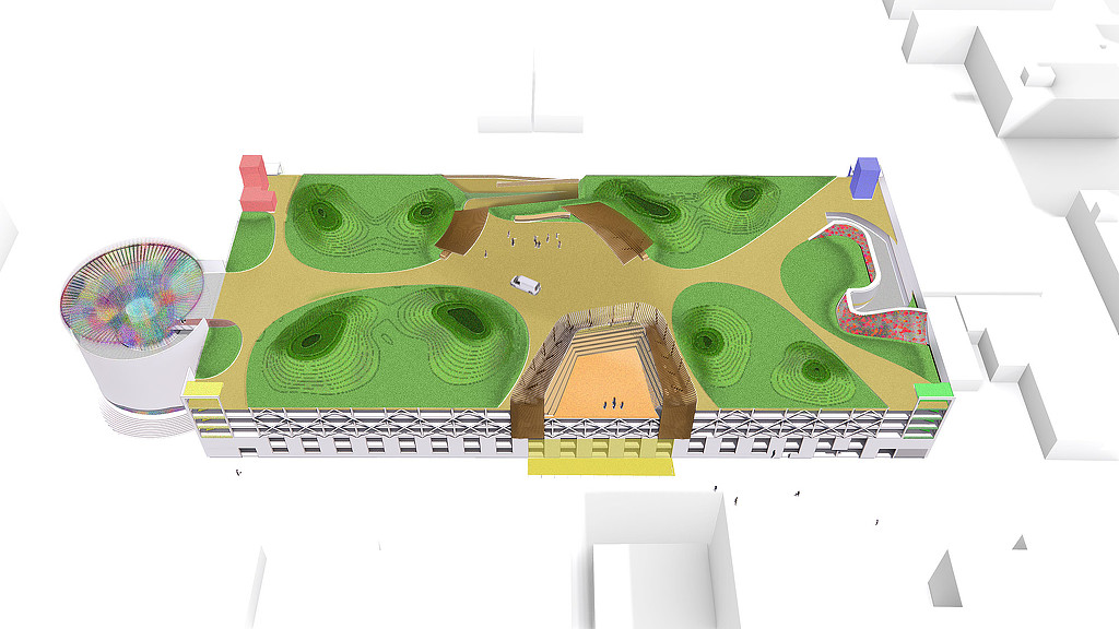 重塑公共空间 | Gensler 将停车场变身为“人民露台”-10