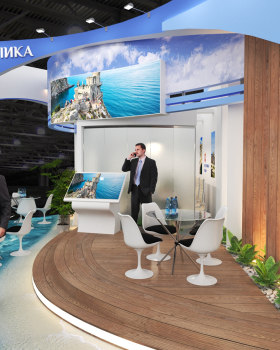 Anastasiya Gushchina丨展厅丨Exhibition stand for the Republic of Crimea