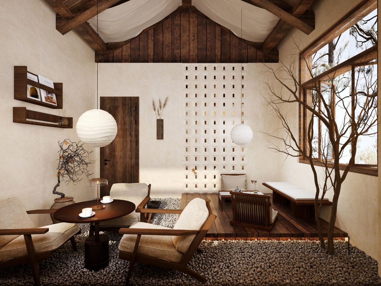 诧寂风咖啡厅效果图-3