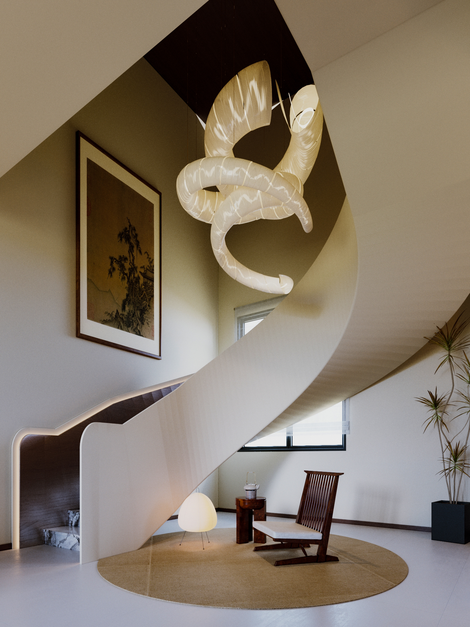 宋氏美学中式住宅空间设计-9