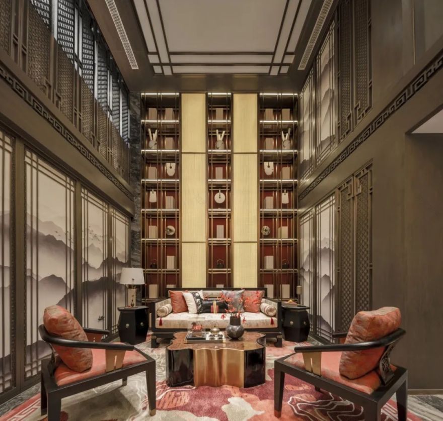 盛唐诗意,现代中式住宅设计丨中国宁波丨一然设计(上海,北京,深圳,沈阳)-18