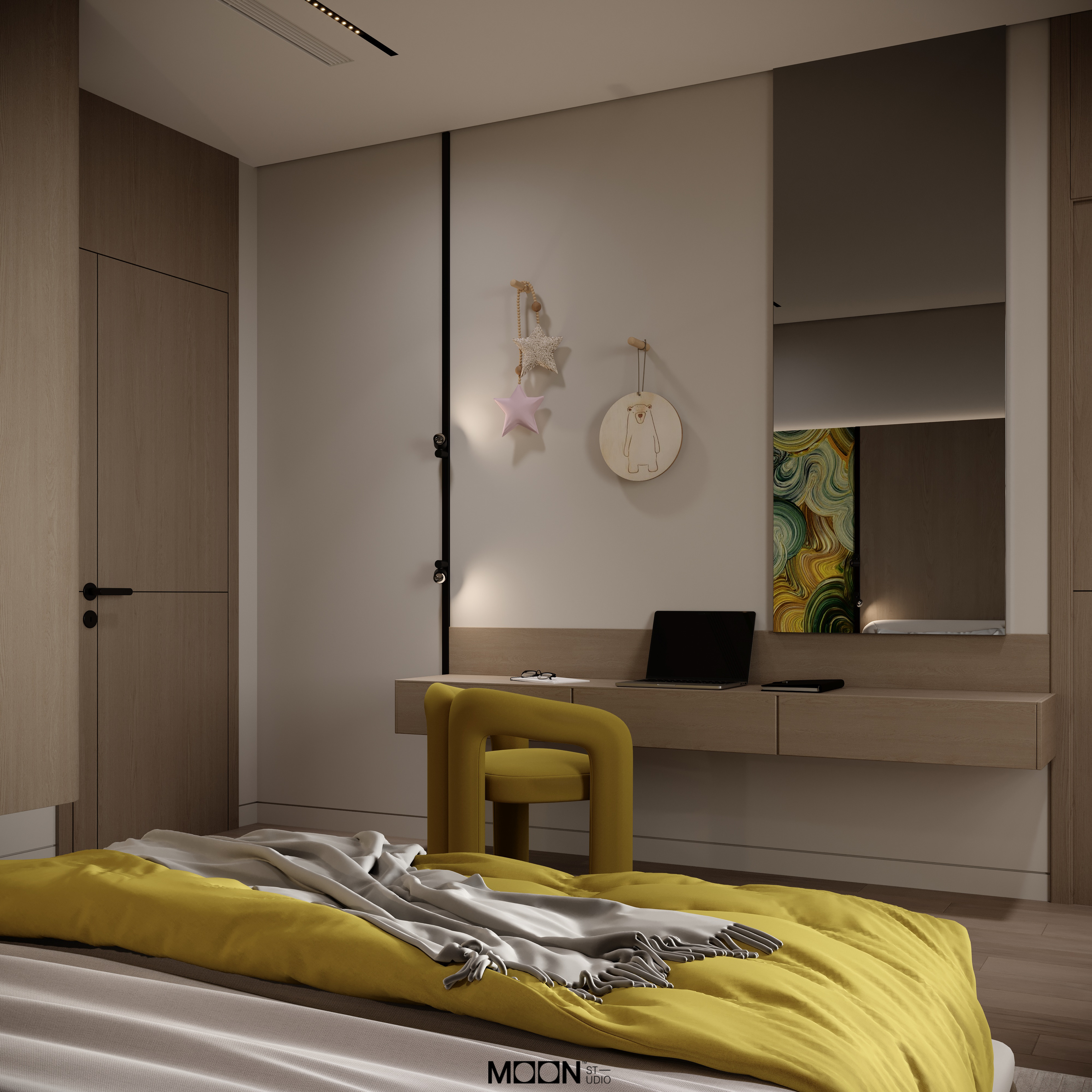 儿童卧室设计丨Moon Studio-5
